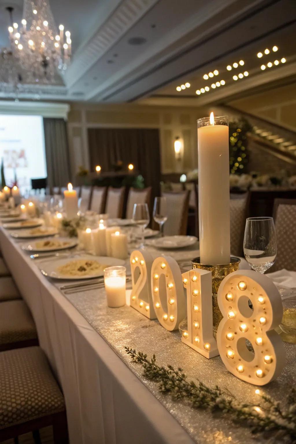 Graduate year luminaries introduce charm and commemorate the milestone.