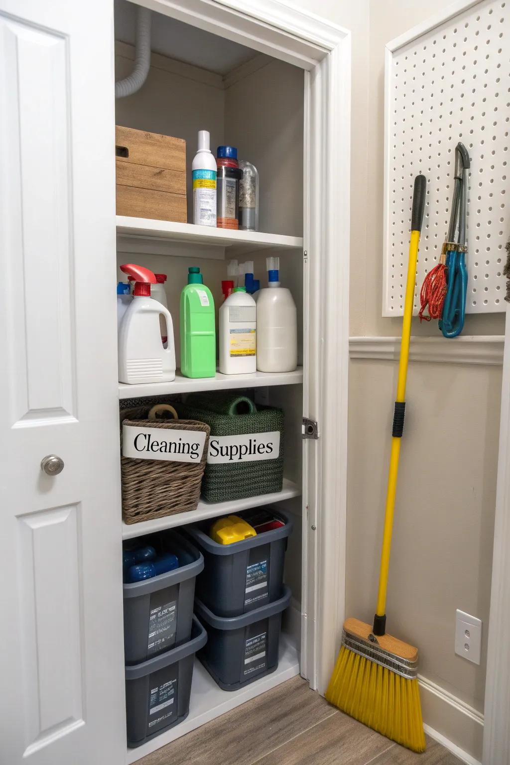 Giving old furniture a new purpose can boost your closet's storage potential.