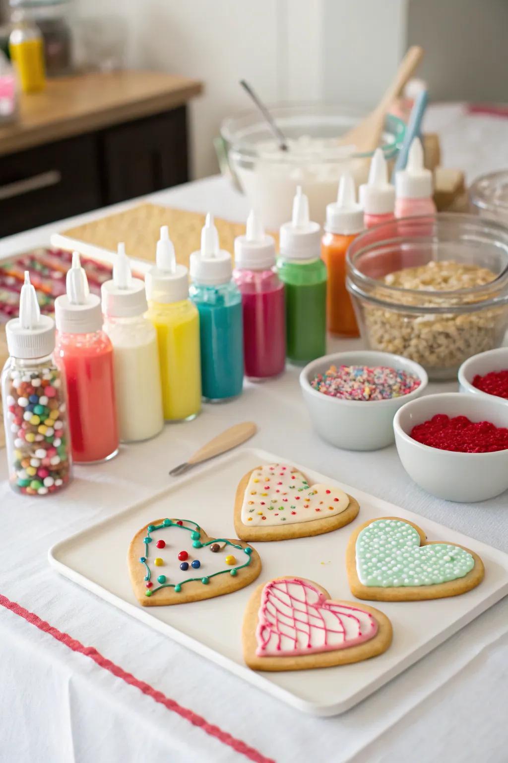 A fun DIY cookie decorating station to end on a creative note.