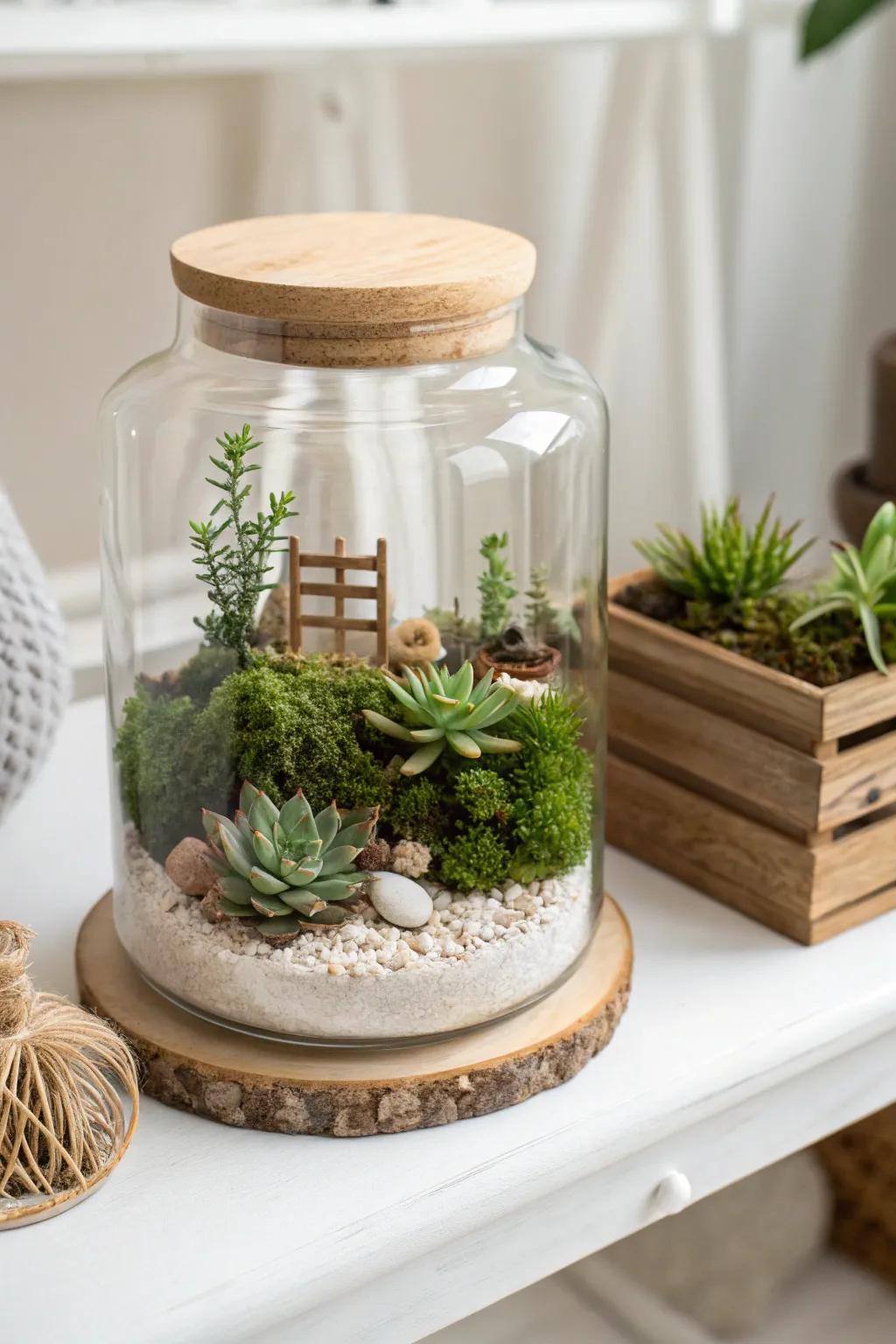 Bring nature indoors with a charming small-scale patch vessel—perfect for adding a serene touch to your Valentine's decor.