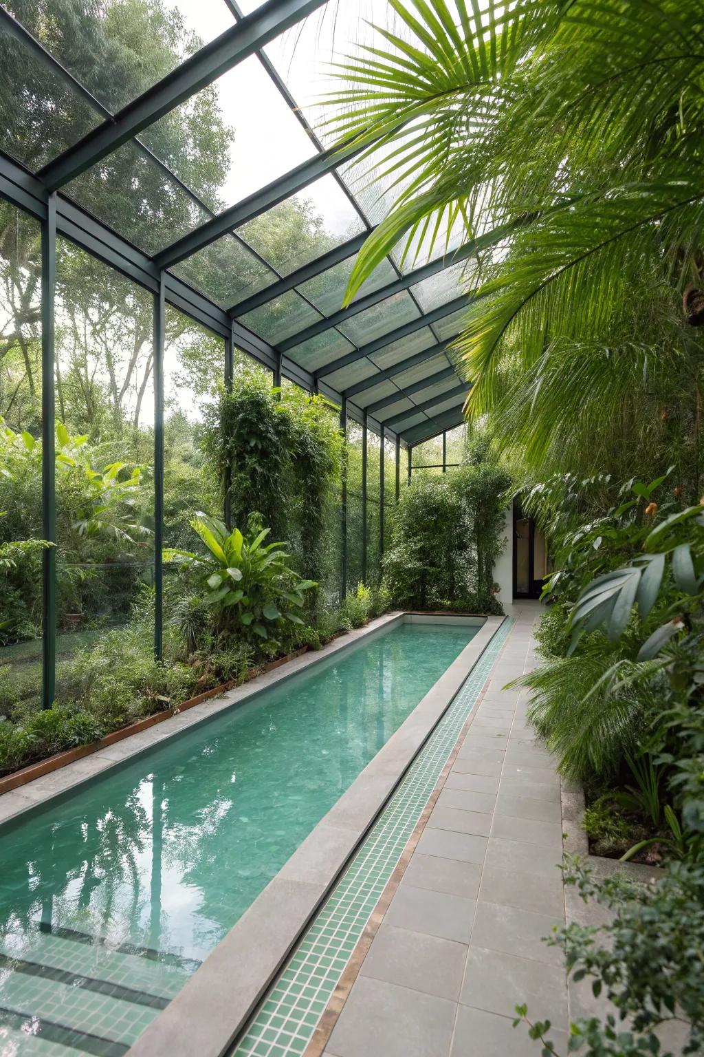 A secluded surround provides both privacy and the capacity to elongate your swimming durations.