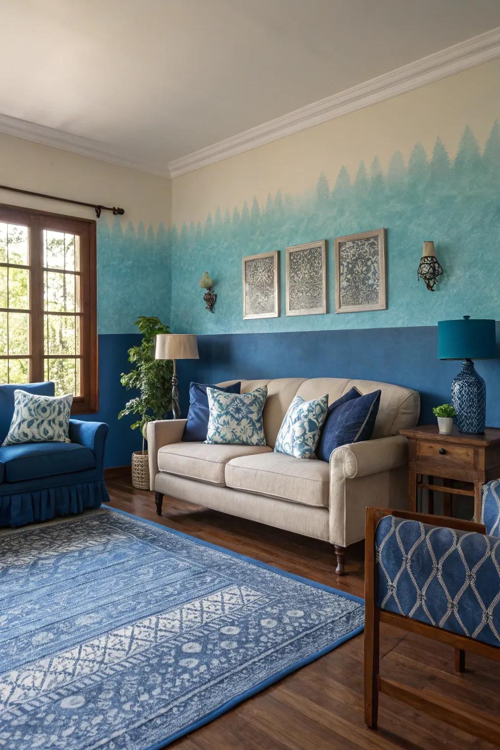 One-color patterns soothe and style.