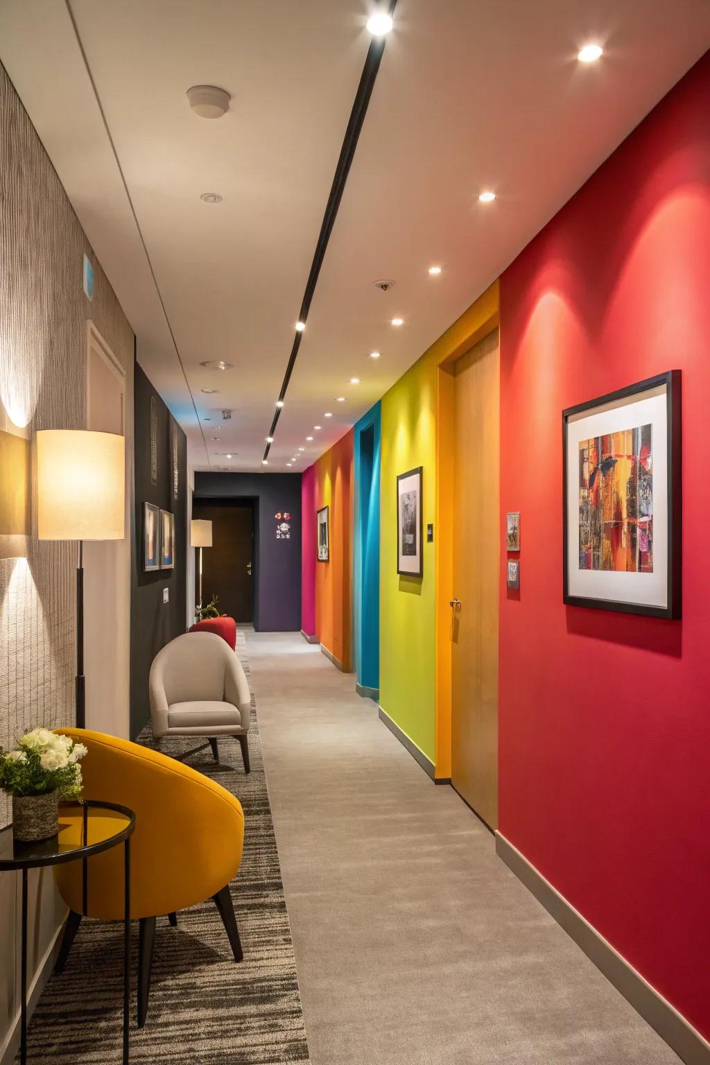 Partitioning contributes a spirited and audacious statement to walls.