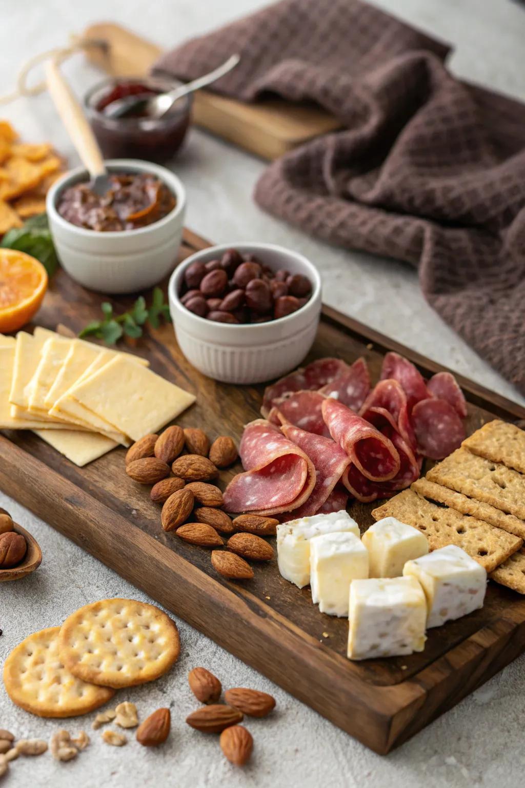 Sweet surprises instill mirth into the charcuterie offering.