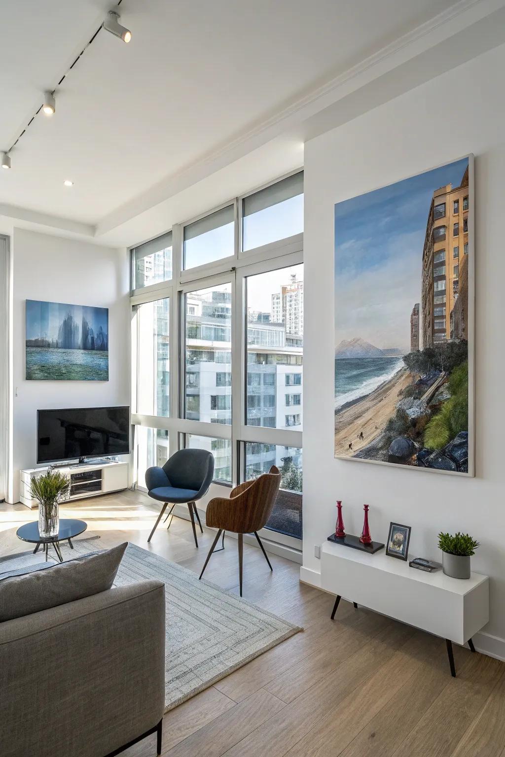 Depiction featuring connecting parts which build unique atmospheric environment.