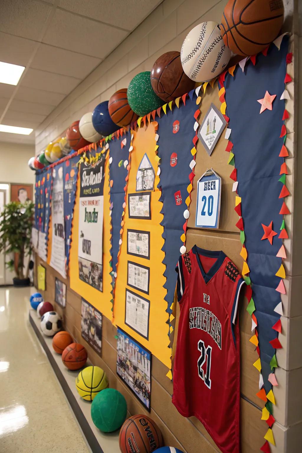 A sports-related board formulated to advance collaboration and school morale.