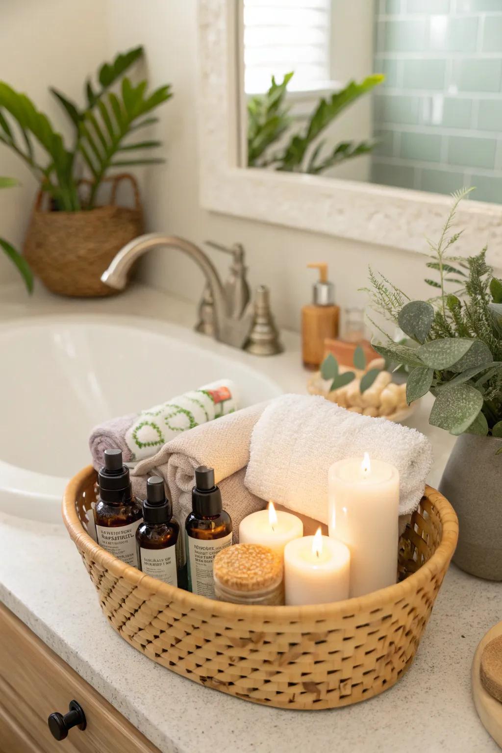 A personal aromatherapy set brings calming fragrances and relaxation.