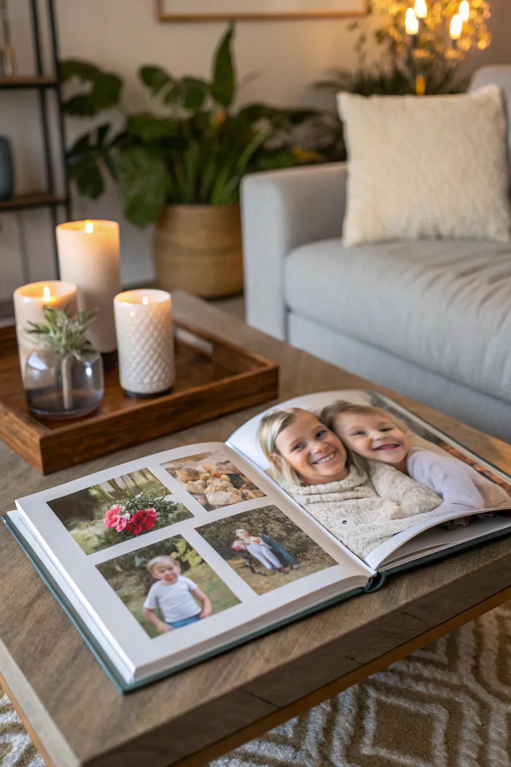 Capturing memories with a photo collection.