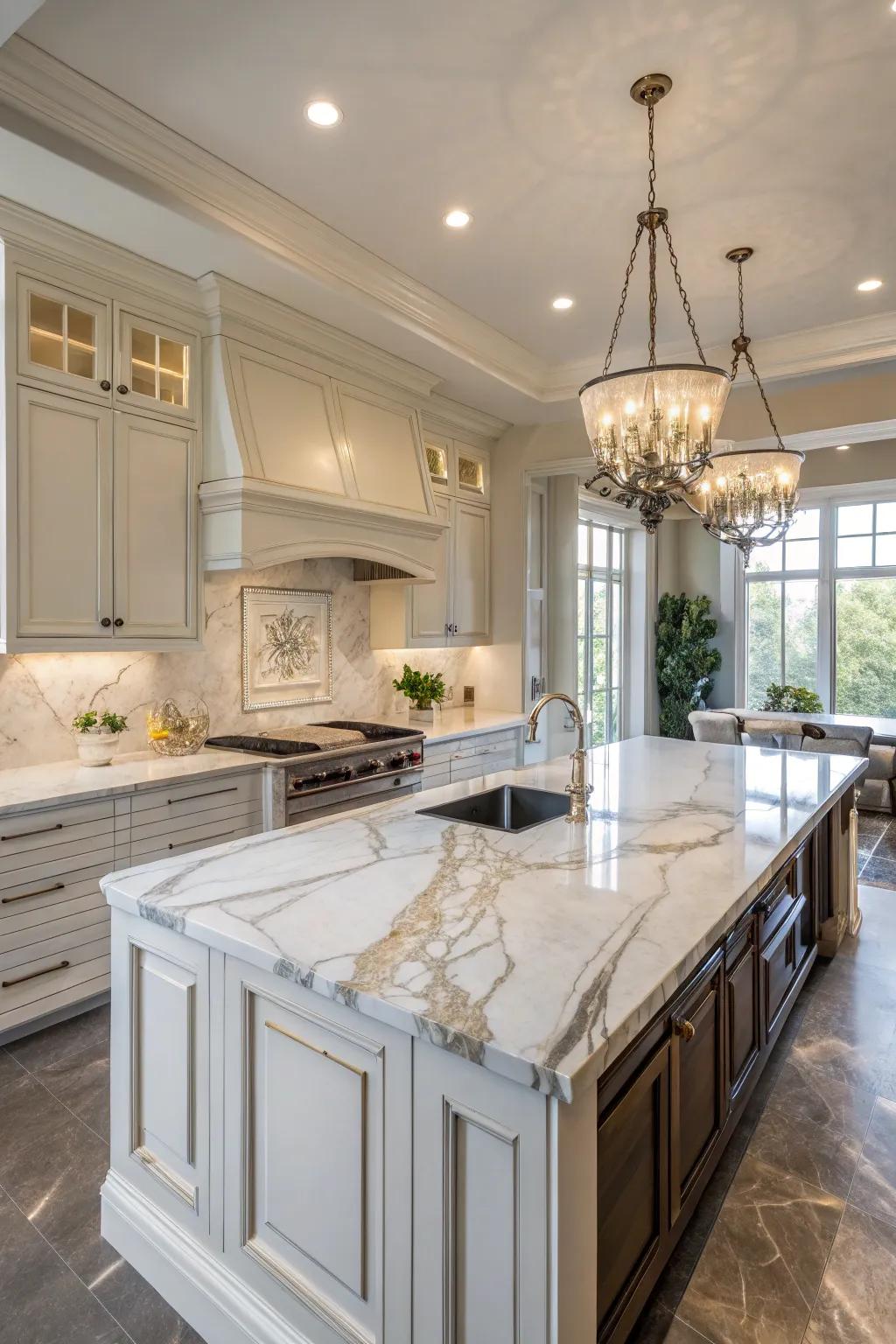 Quartzite countertops deliver remarkable beauty and superb sturdiness.