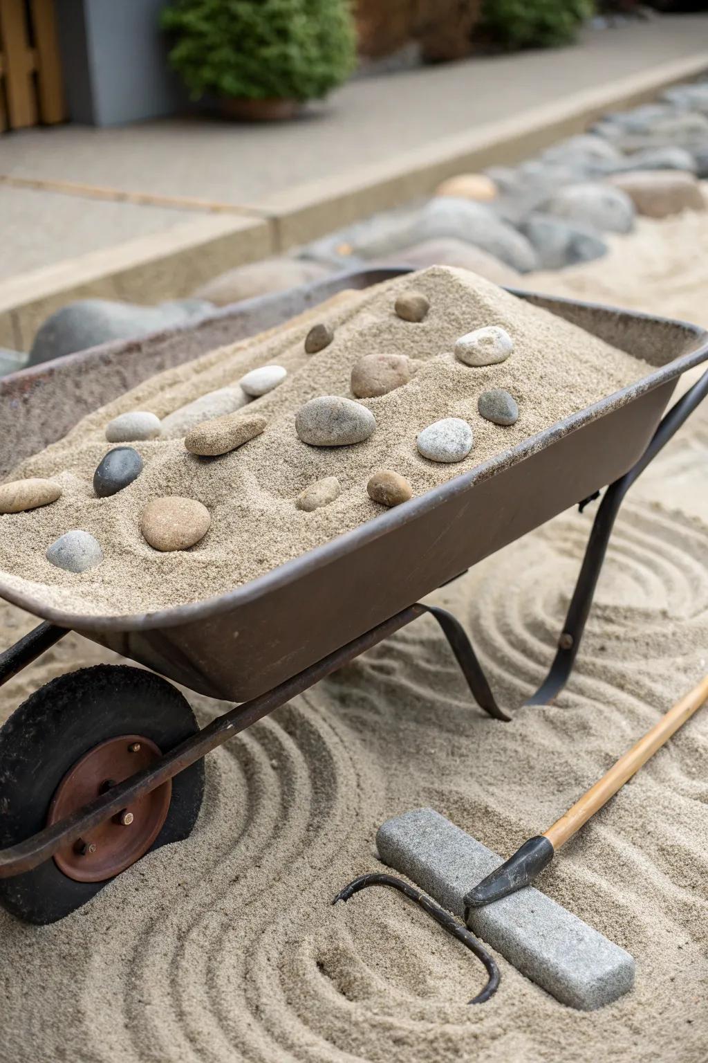 Discover serenity with a wheelbarrow-turned-Zen retreat.