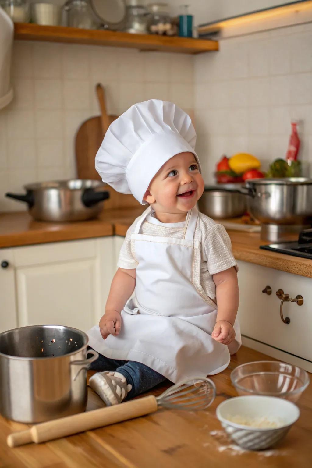 Whip up some cuteness with this chef costume.