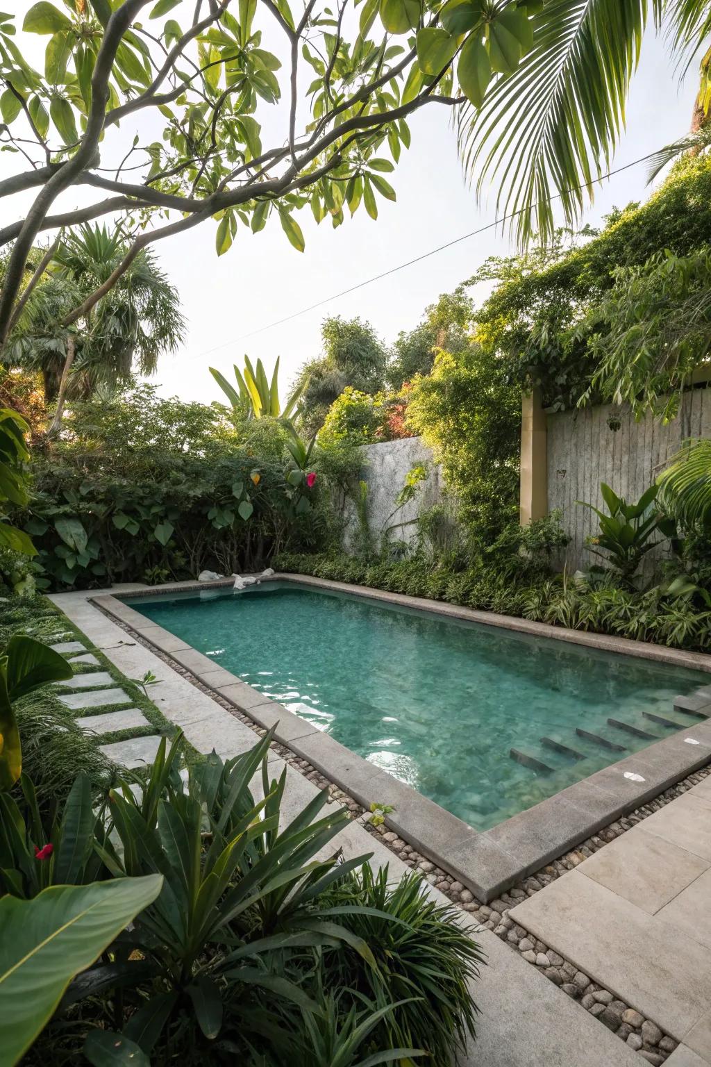 Eco-friendly pool setups promote sustainability and beauty.