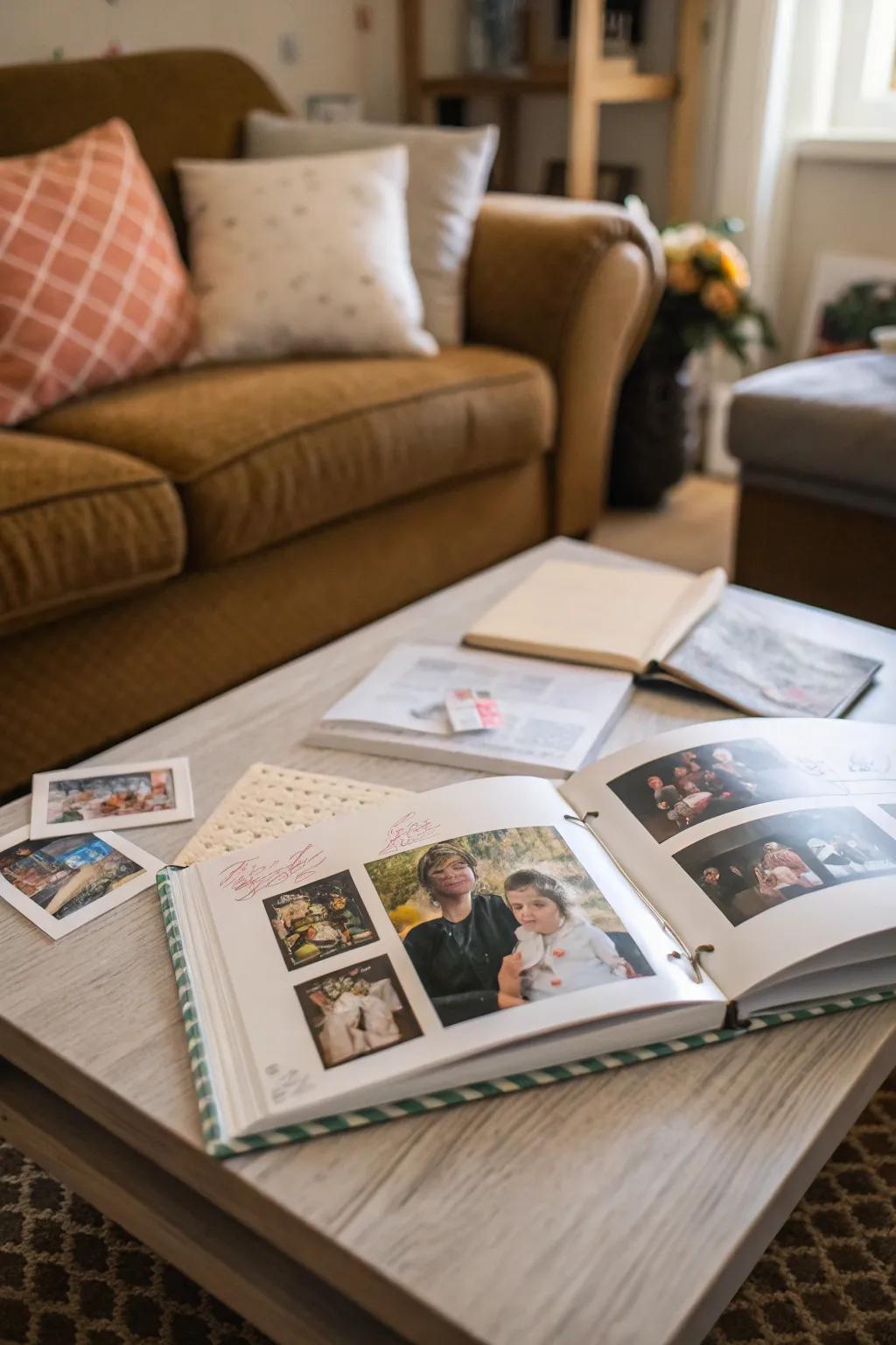 A baby journal filled with cherished memories.