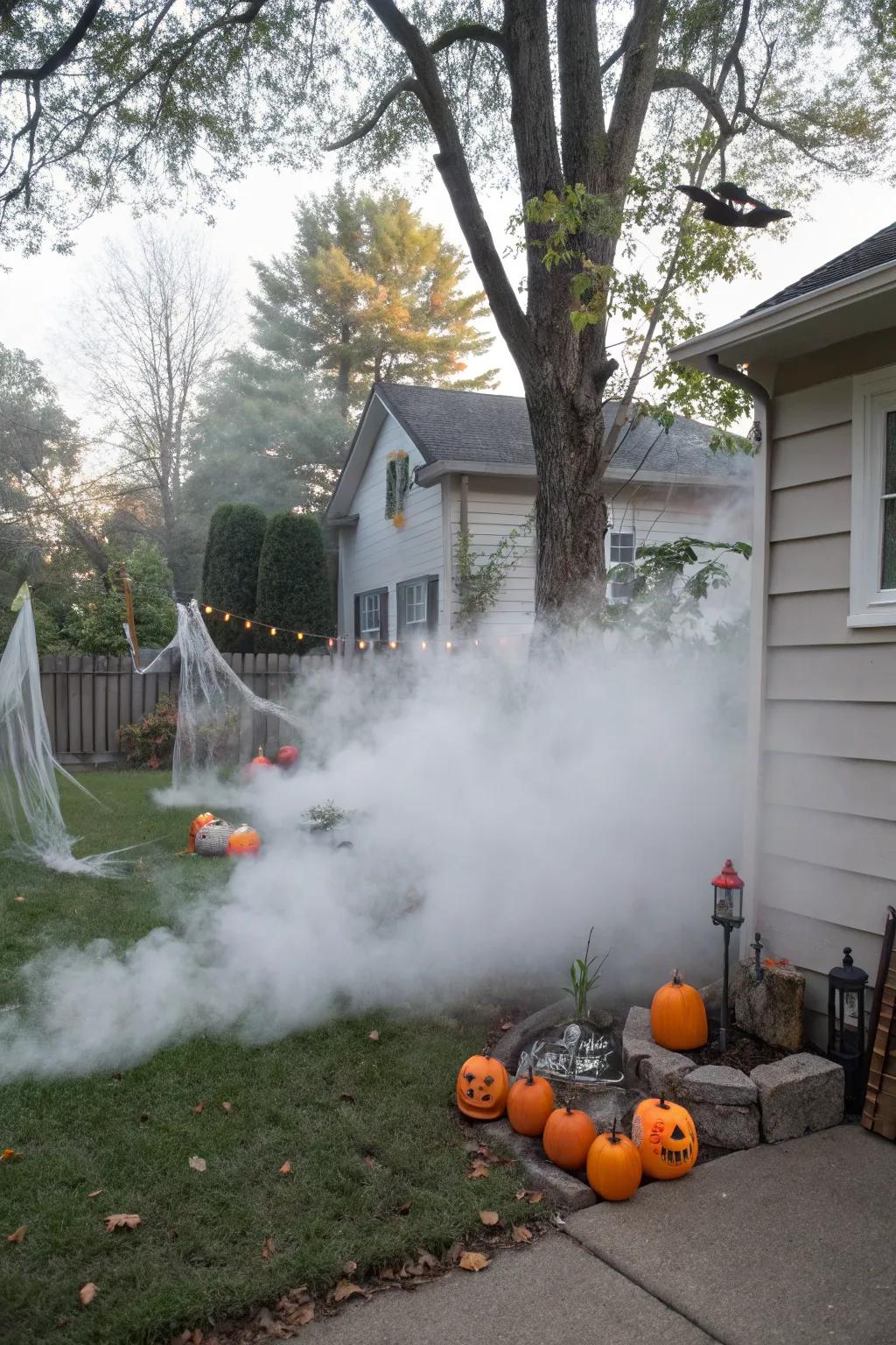 A mystical haze transforms your backyard into a scene from a ghost story.