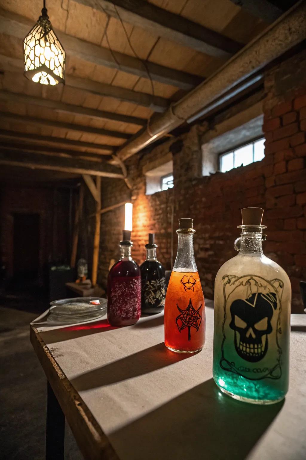 Elixir vials add a touch of magic to your drinks.