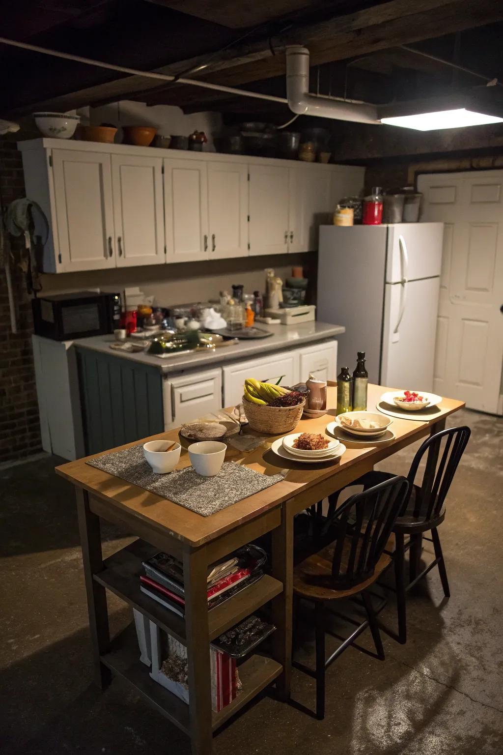 A multi-purpose island is versatile in both form and function.