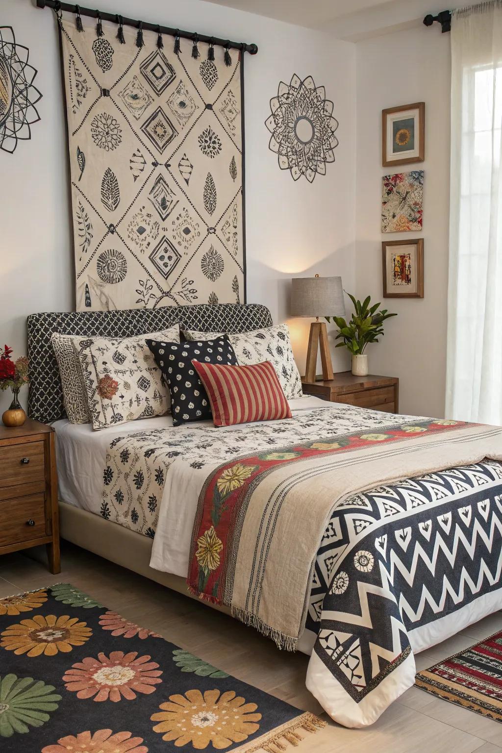 Aligning patterns fashions a vibrant and visually intriguing area.
