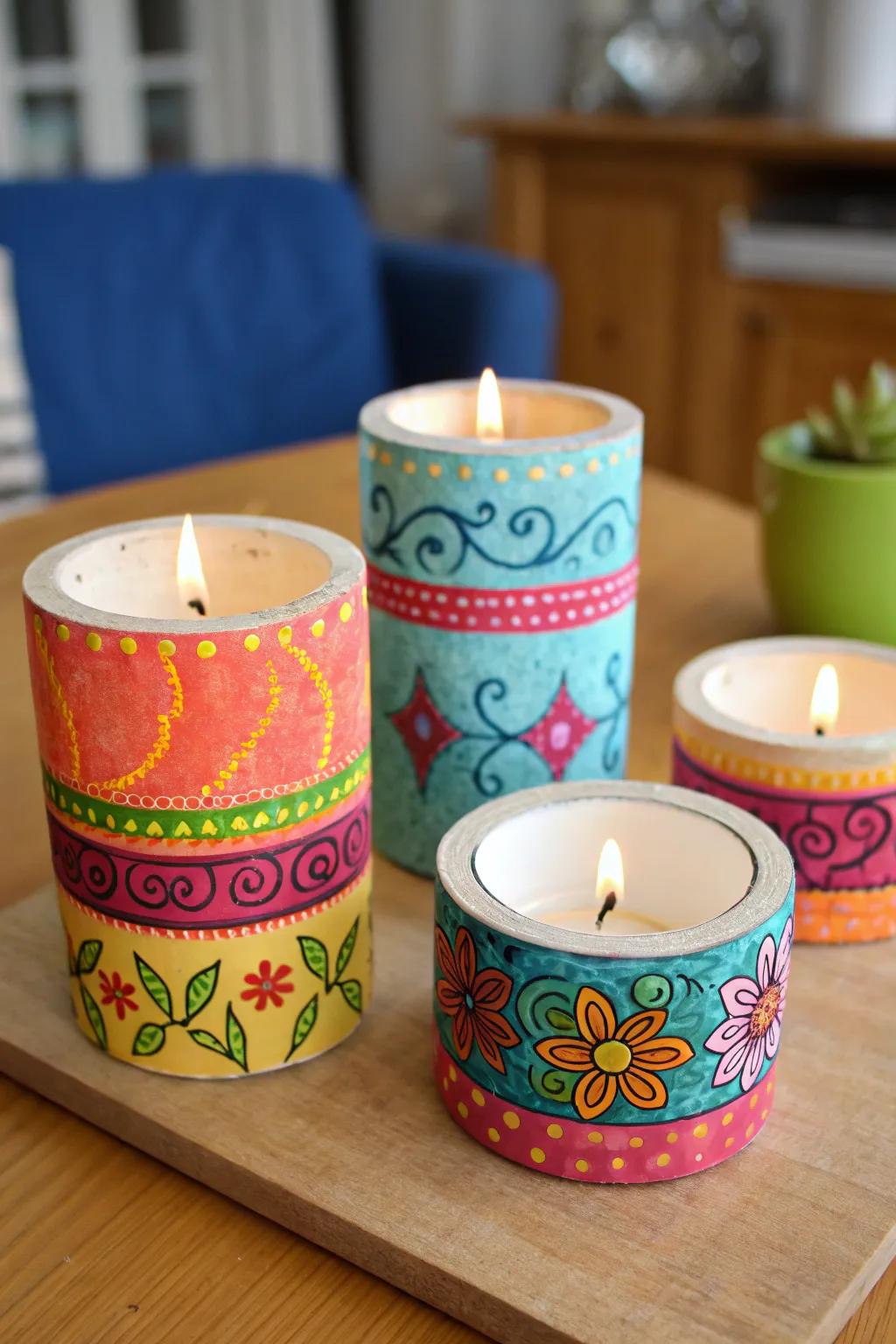 DIY tailored flame shelters injecting a personal touch.