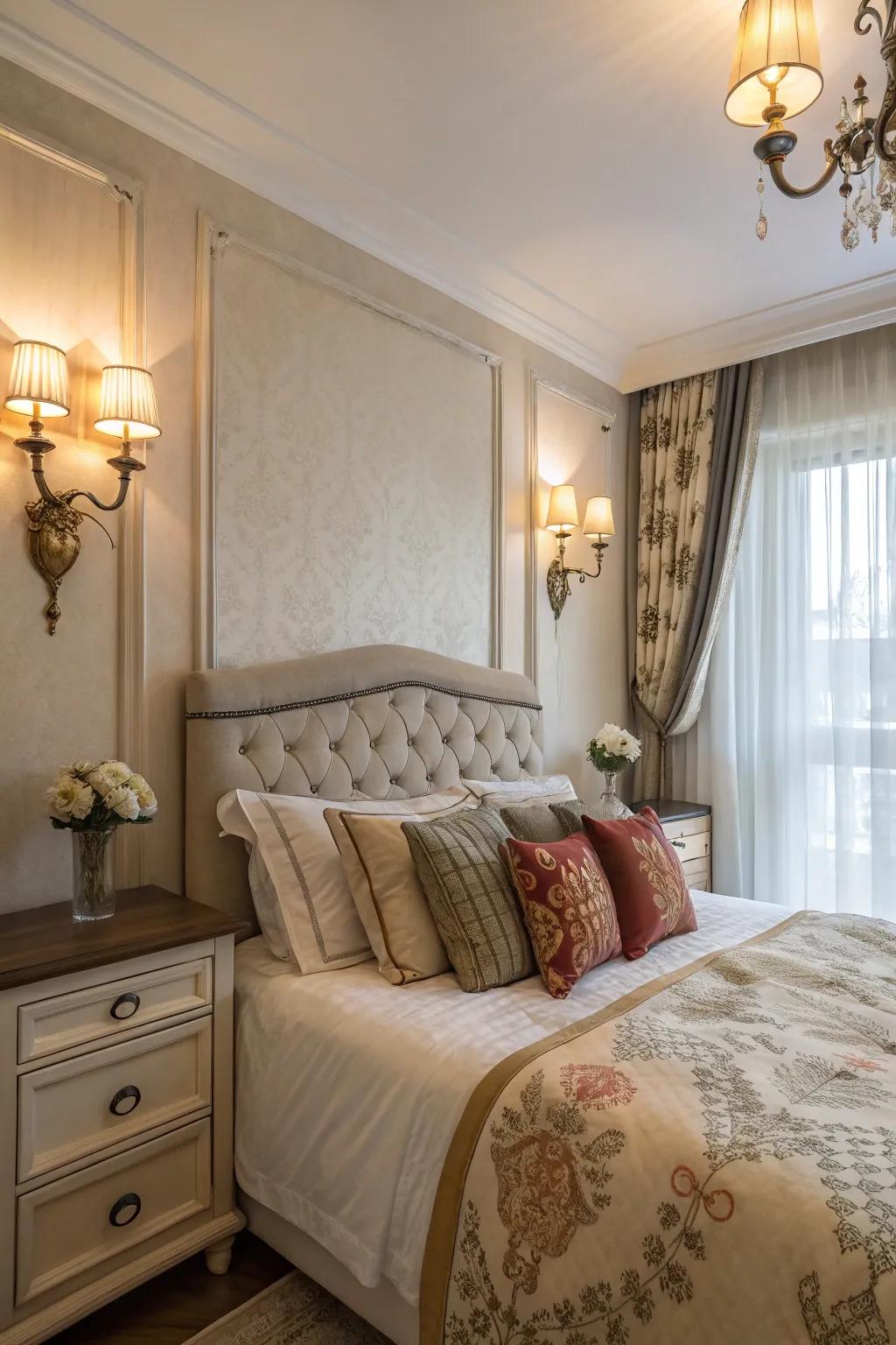 Wall lights save space and add style.