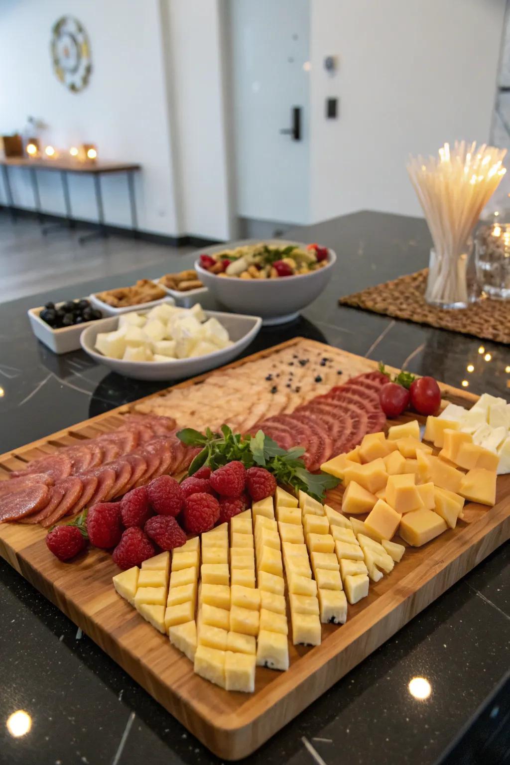 Creative composition with structured pattern.