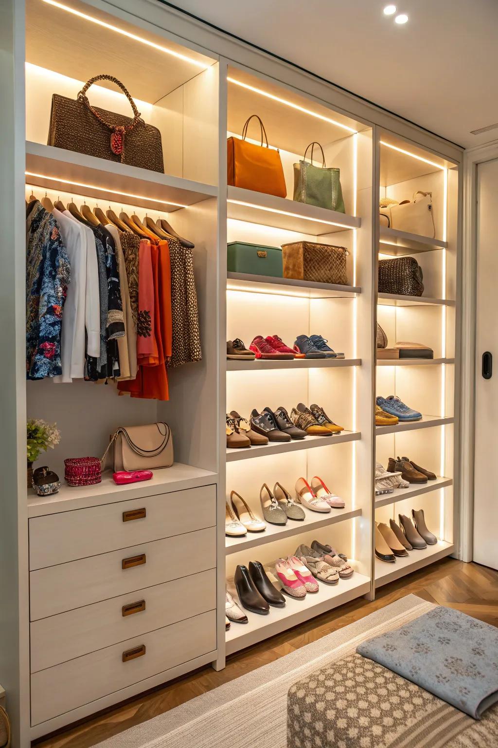 Display shelves add character and show your style.