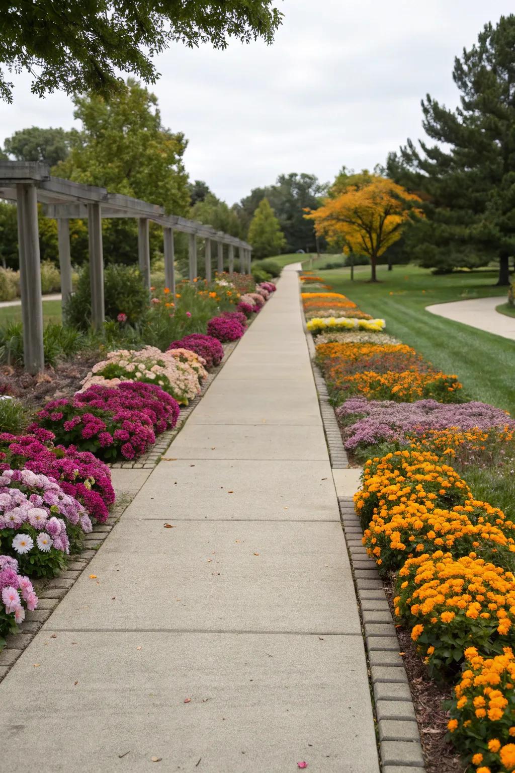 Maintain your garden's vibrancy using periodic plantings.