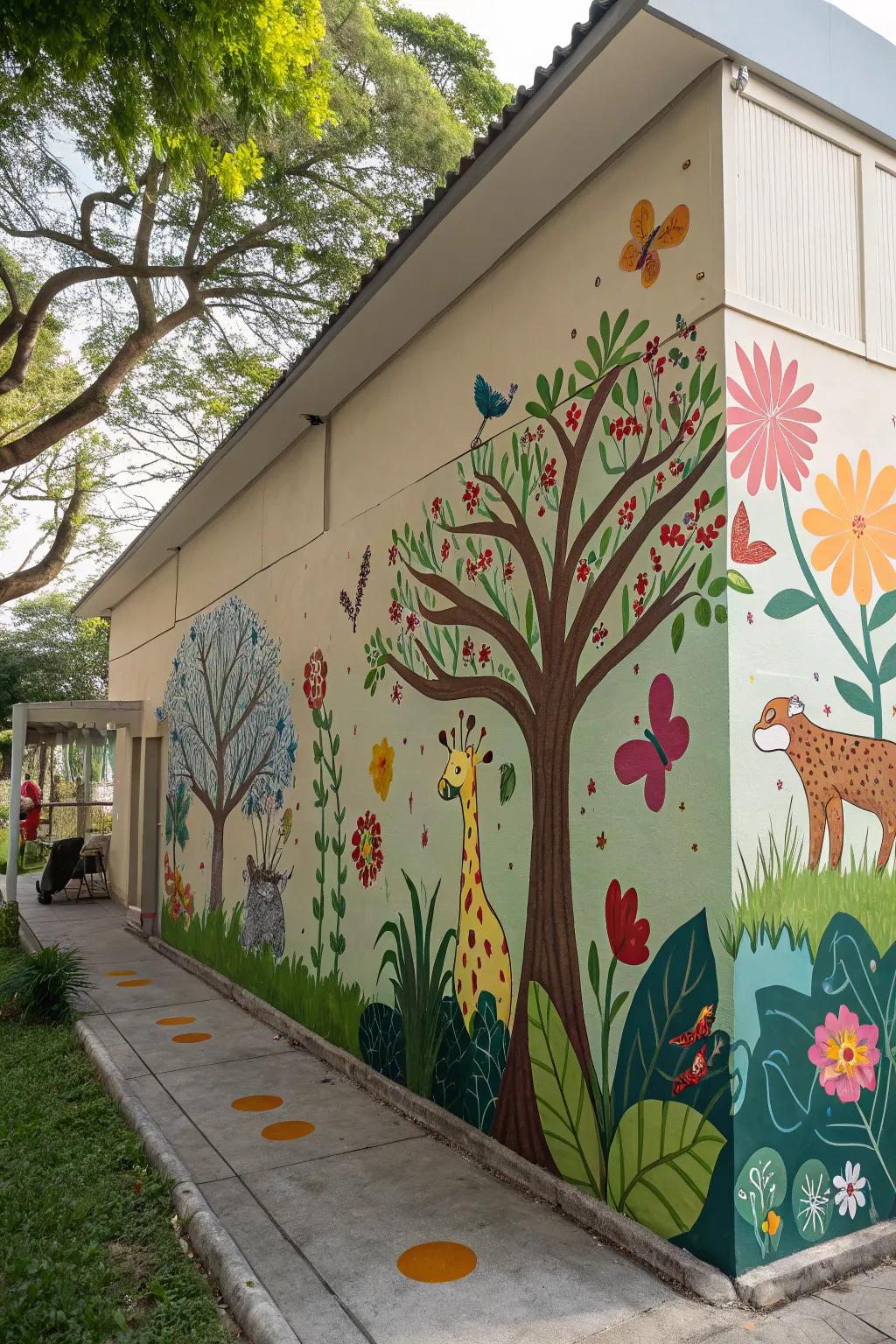 Outdoor wall scenes make any indoor space serene.