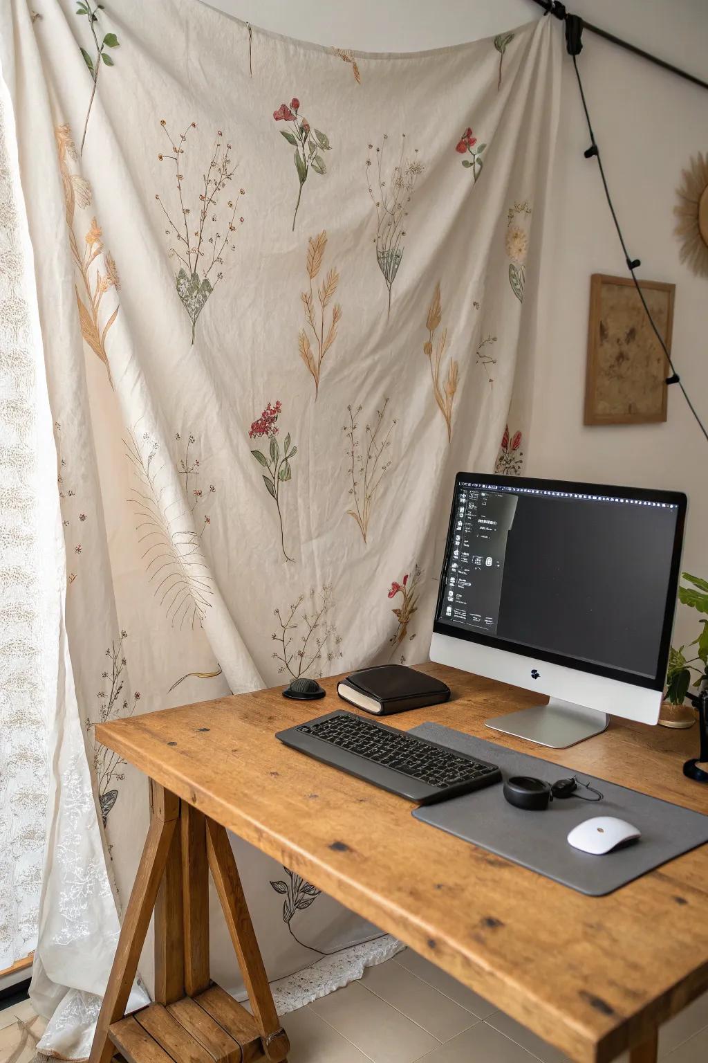 An inventive backdrop enhances the aesthetic of your PC station.