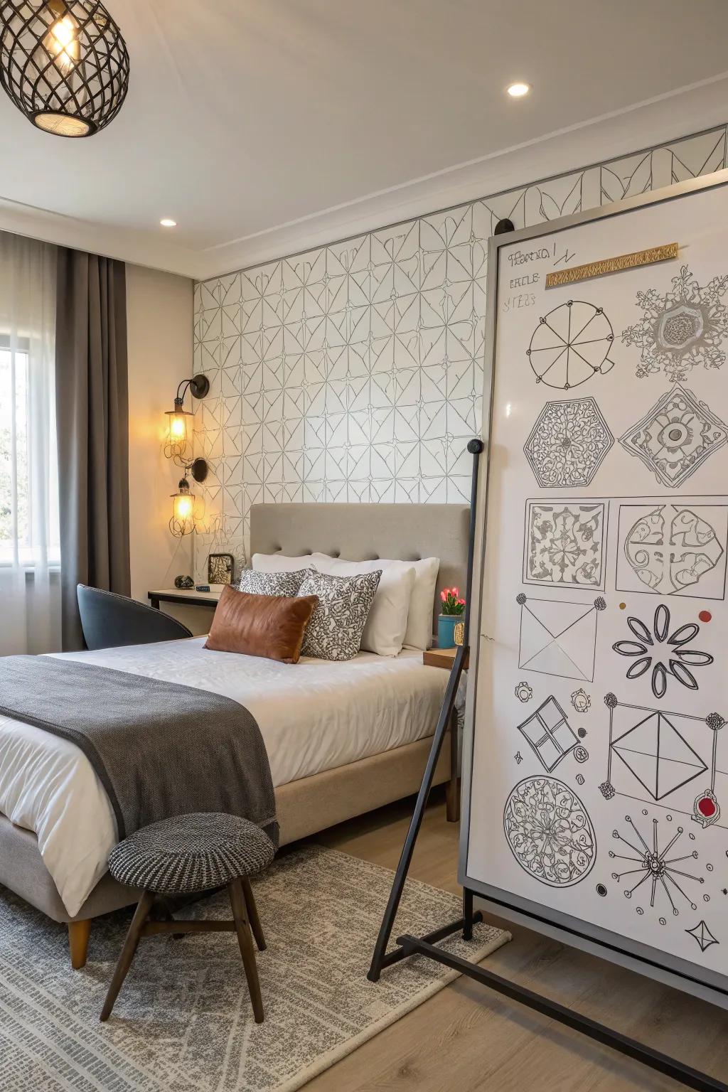Boost your room's style with chic geometric designs.