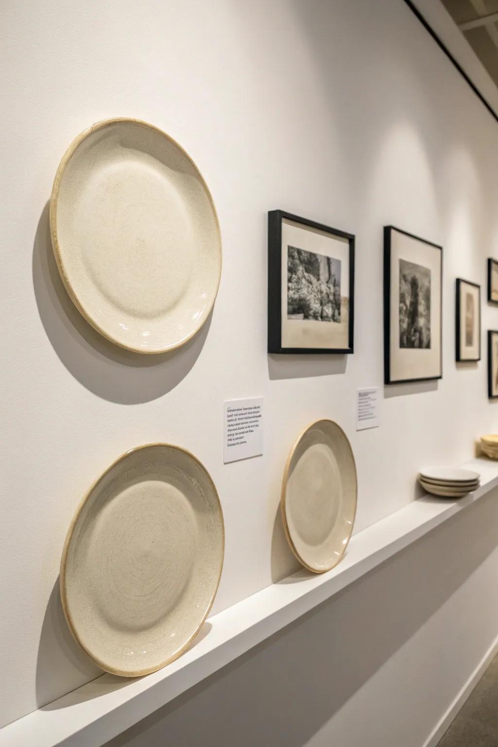Minimalist plate presentation for an understated elegance.