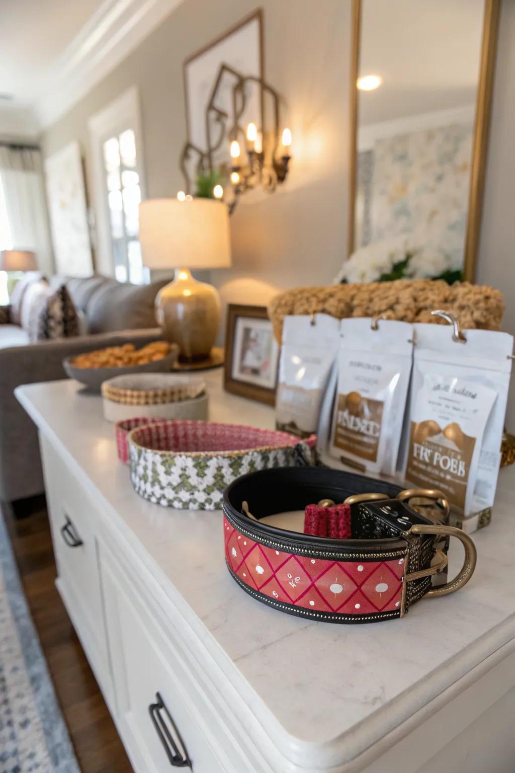 Bespoke garters and snacks for a fashionable flair.
