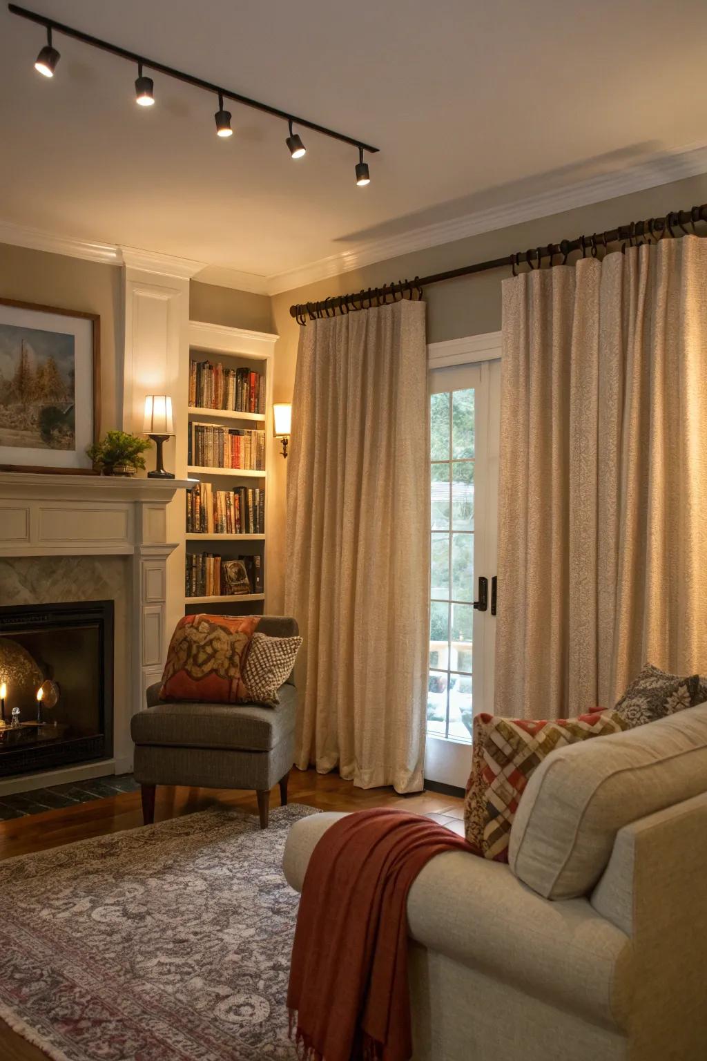 Thermal curtains deliver warmth and style.