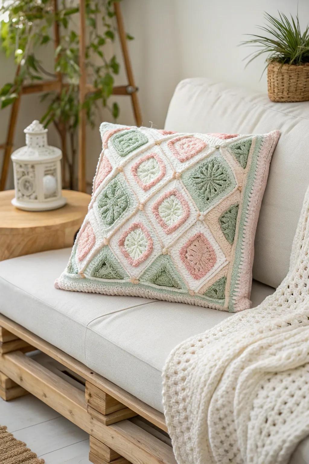 Incorporate a trace of handcrafted class into your living area with this exquisite crochet pad protector.