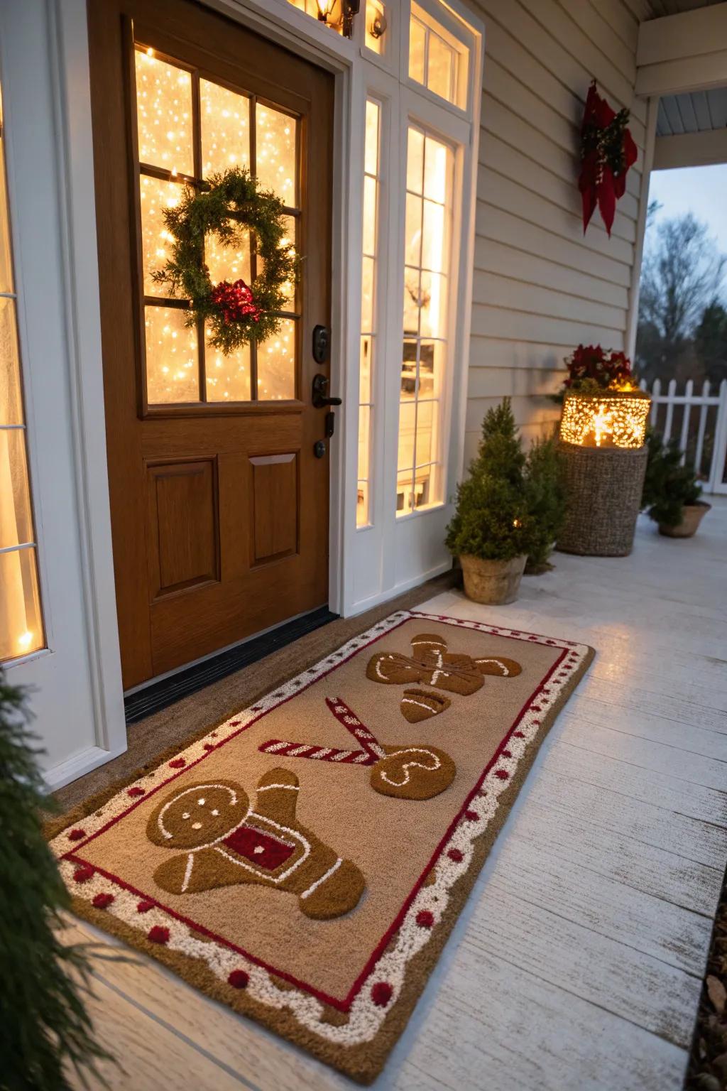 A spiced bread themed portal covering concludes the celebratory entrance.