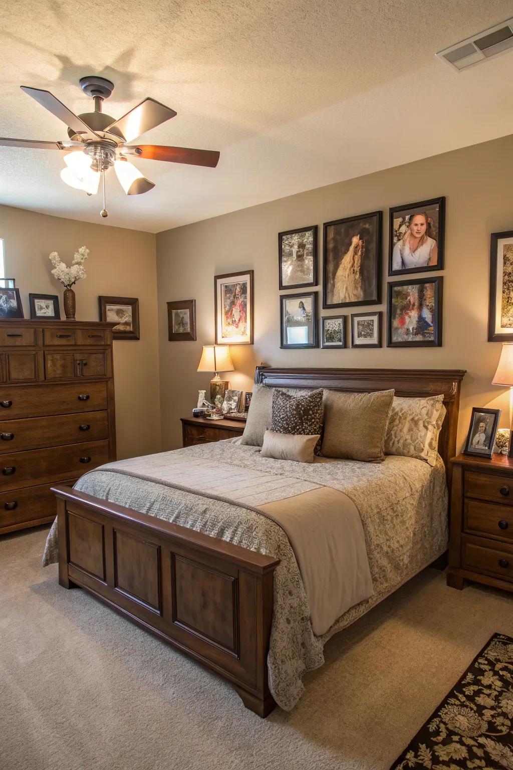 Personal accents forge a warm and inviting atmosphere.