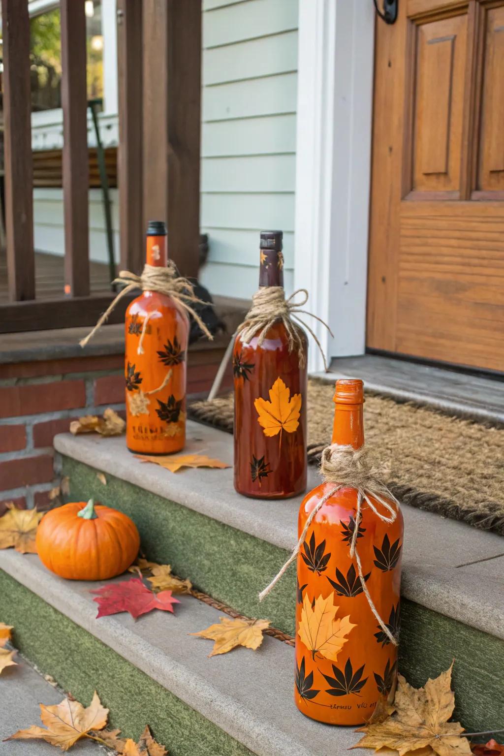Celebrate autumn with charming container pumpkins.