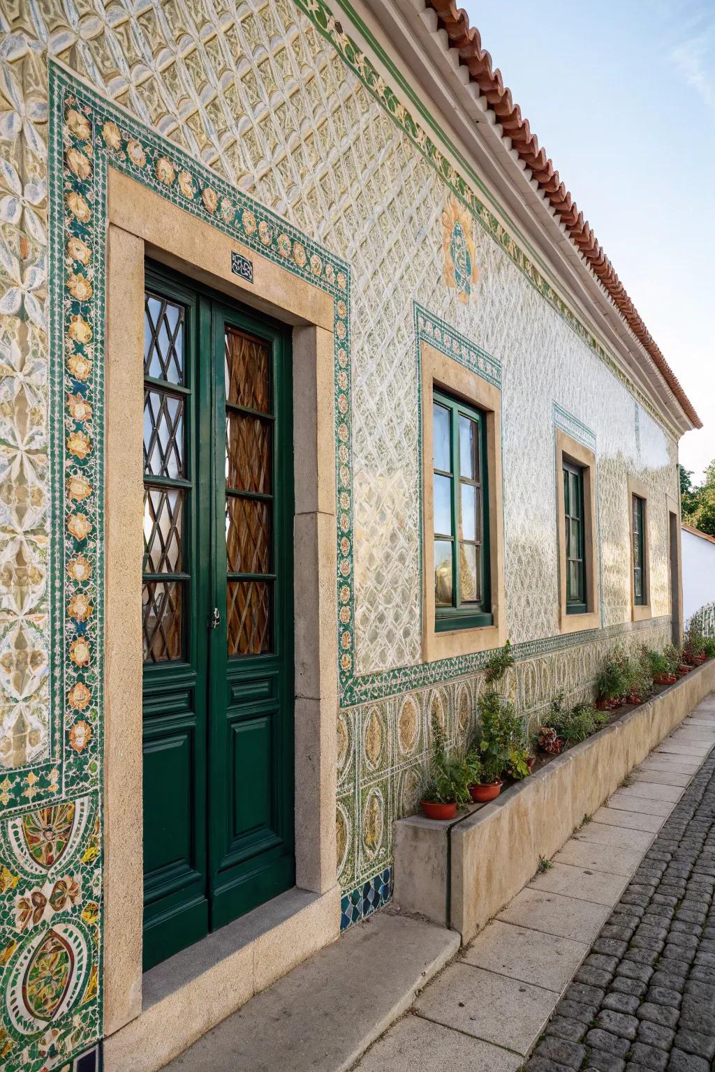 Patterned coverings and borders add character and accents.