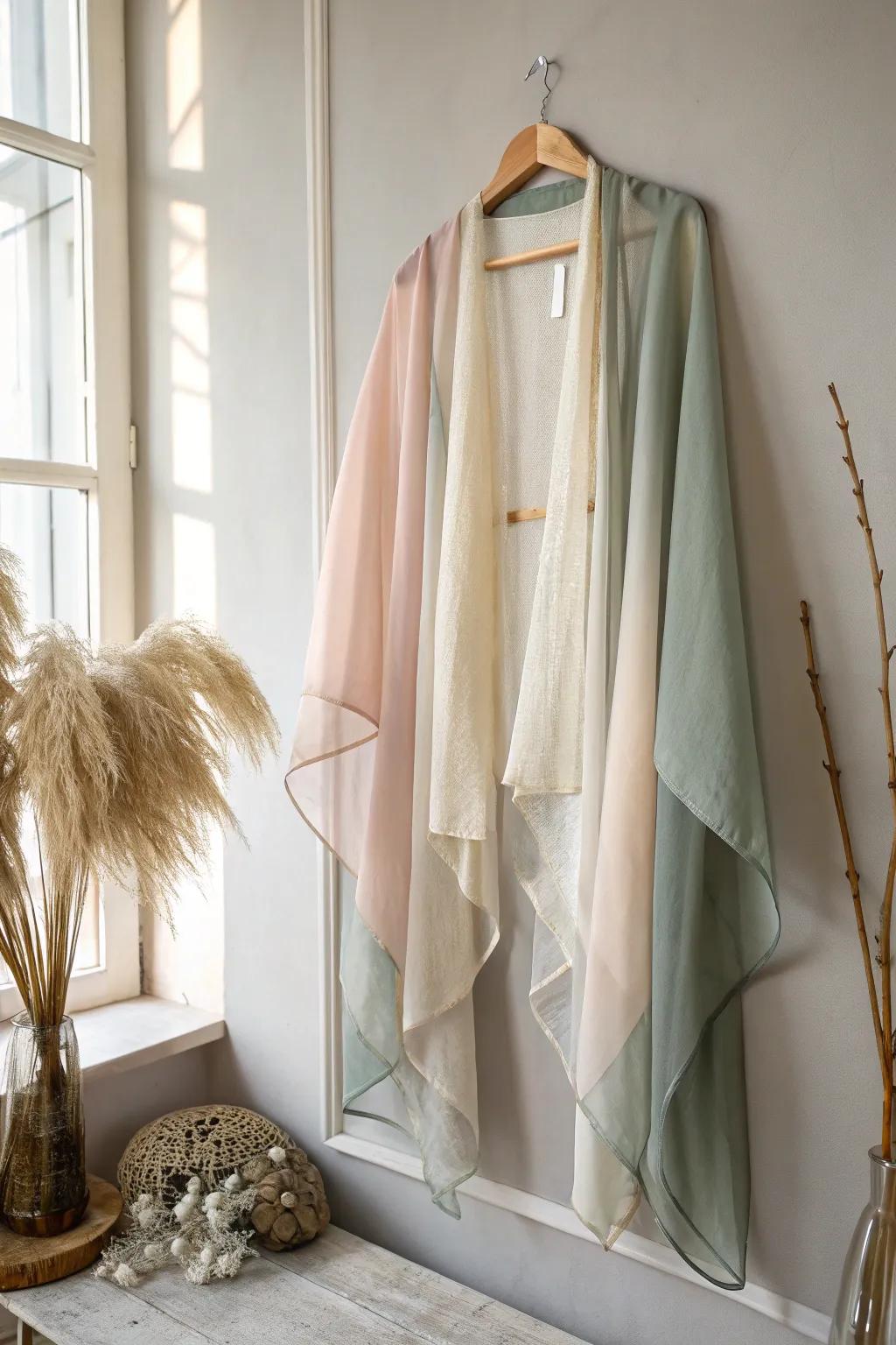 Embrace your innate fairy through this ethereal tiered textile cloak, impeccable for incorporating a dash of magic to every ensemble.