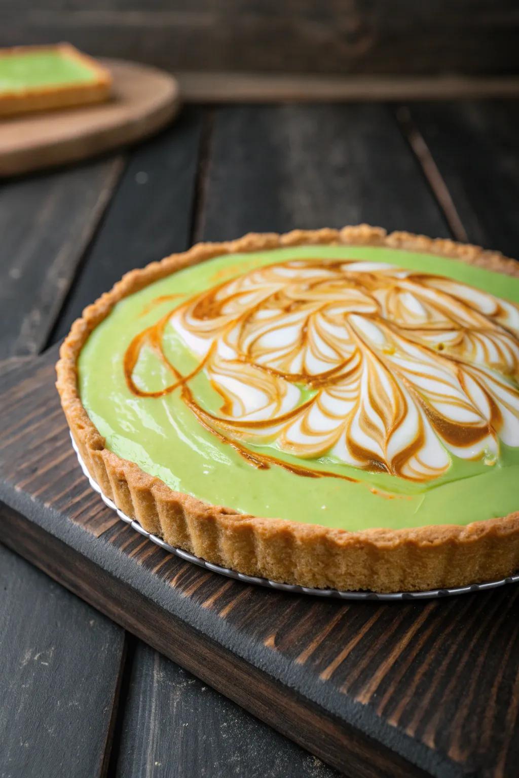 Golden sugar swirls add richness and a hint of luxury.