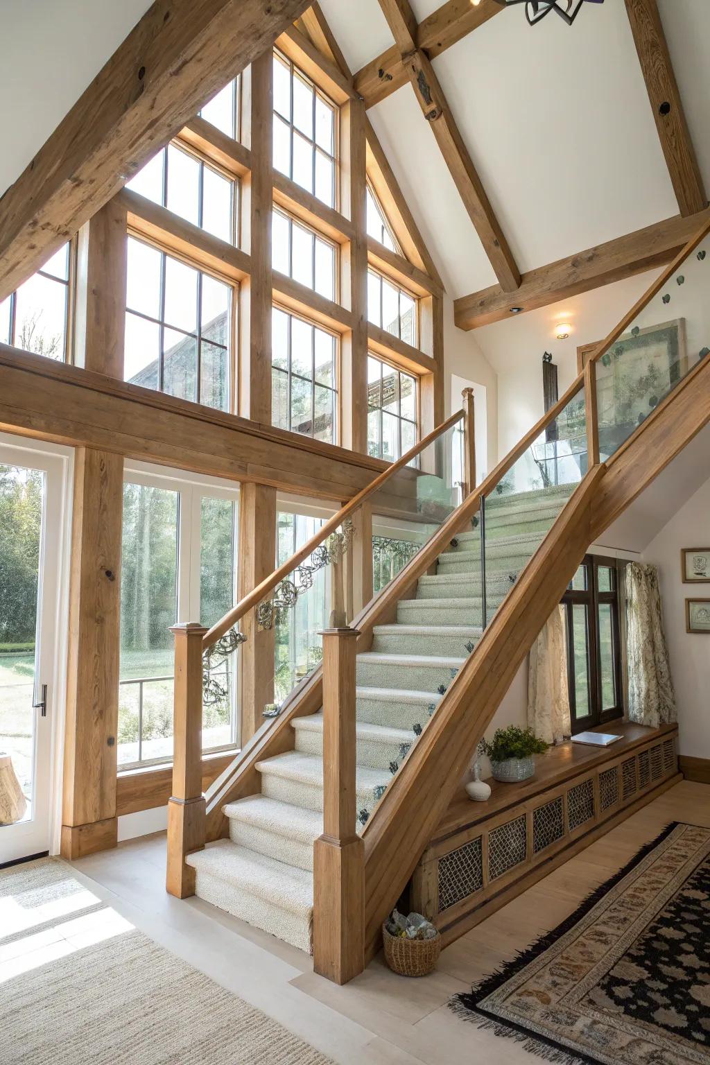 Glass and timber unite pellucidity with comfort.