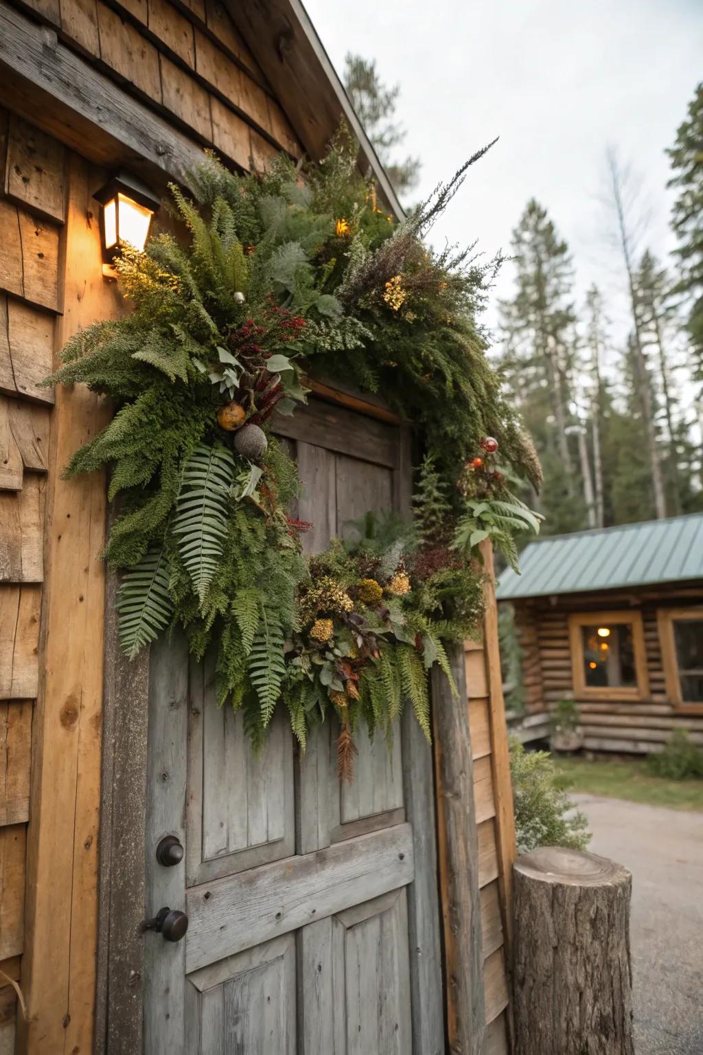 Mystical allure emanated from a wreath of enchanted sylvan realm.