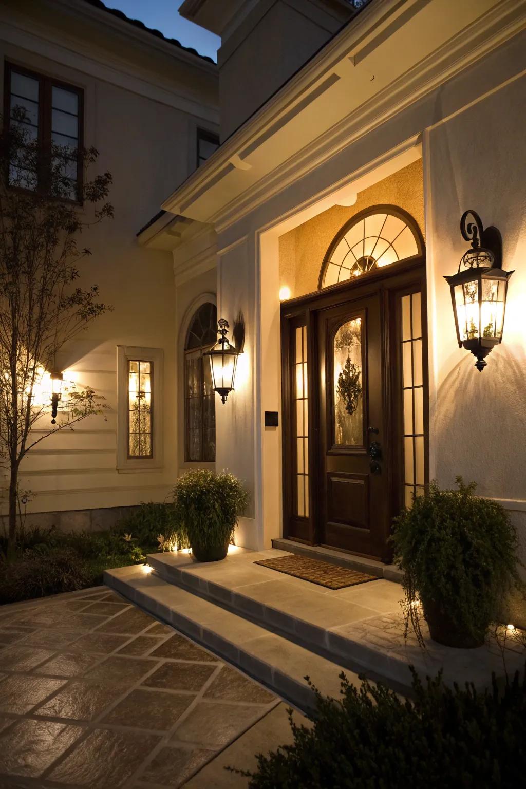 Mood control is possible with dimmer switches.