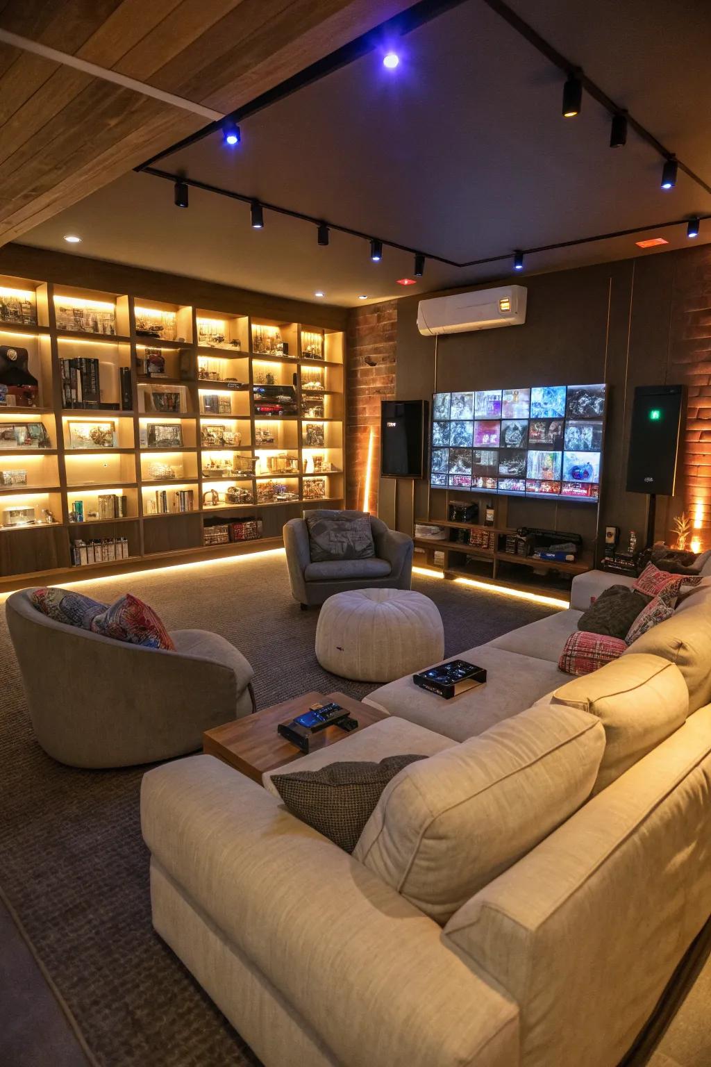 Create a space for socializing by including a friend's relaxation space.