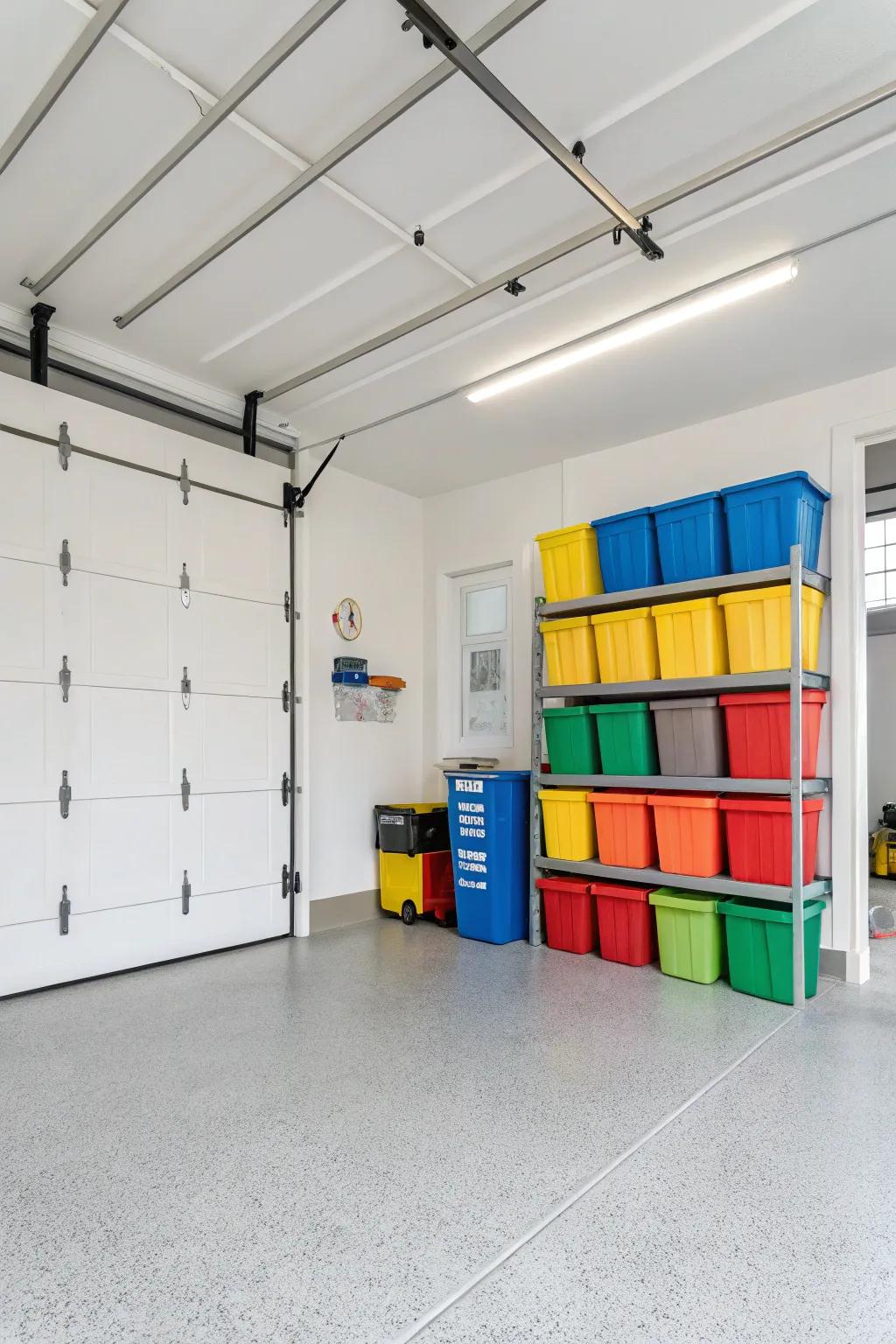 White walls in a minimalist style offer a blank canvas for colorful accents.