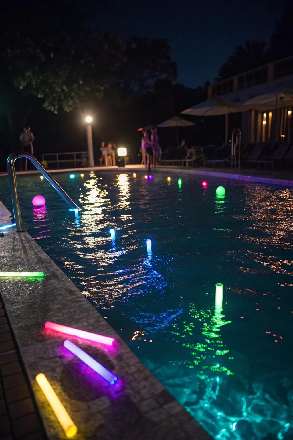 Dive into a magical glow-in-the-dark swimming event.