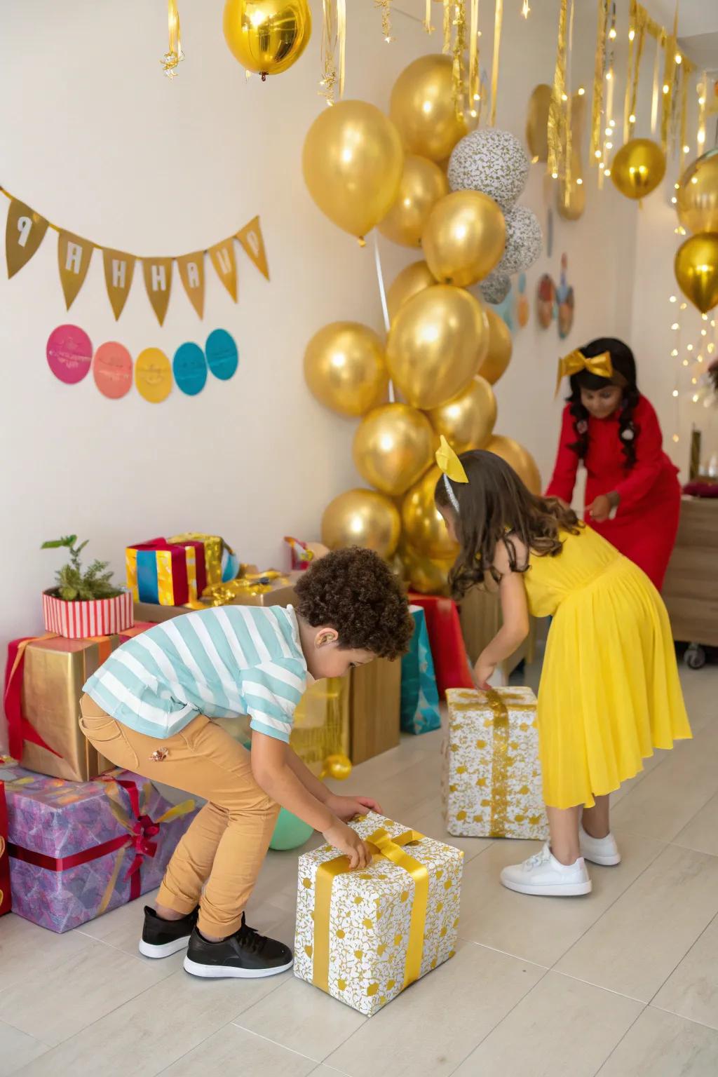 Amusing gilded-themed treasure hunt for an engaging activity.