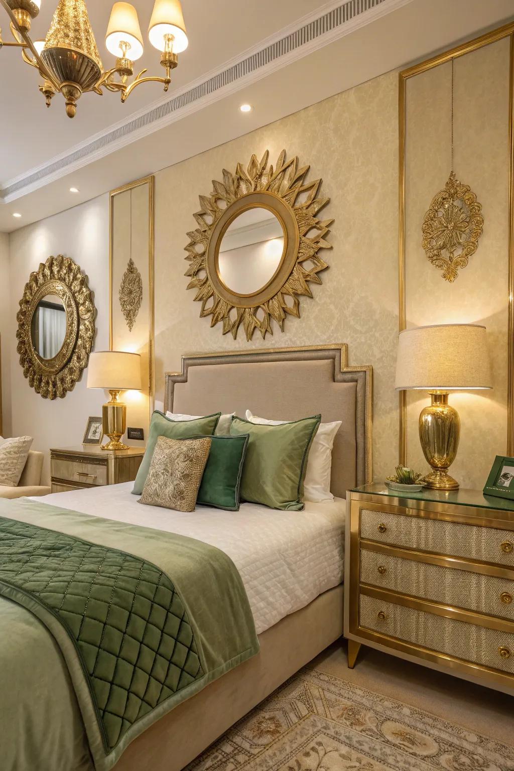 Gilded accents usher opulence into your sphere.