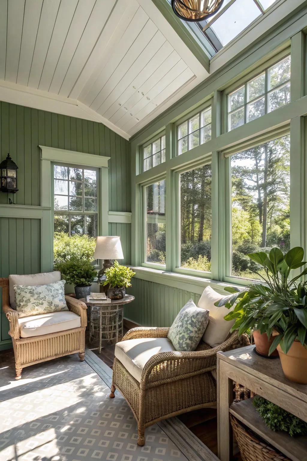 A sunroom that invites rest.