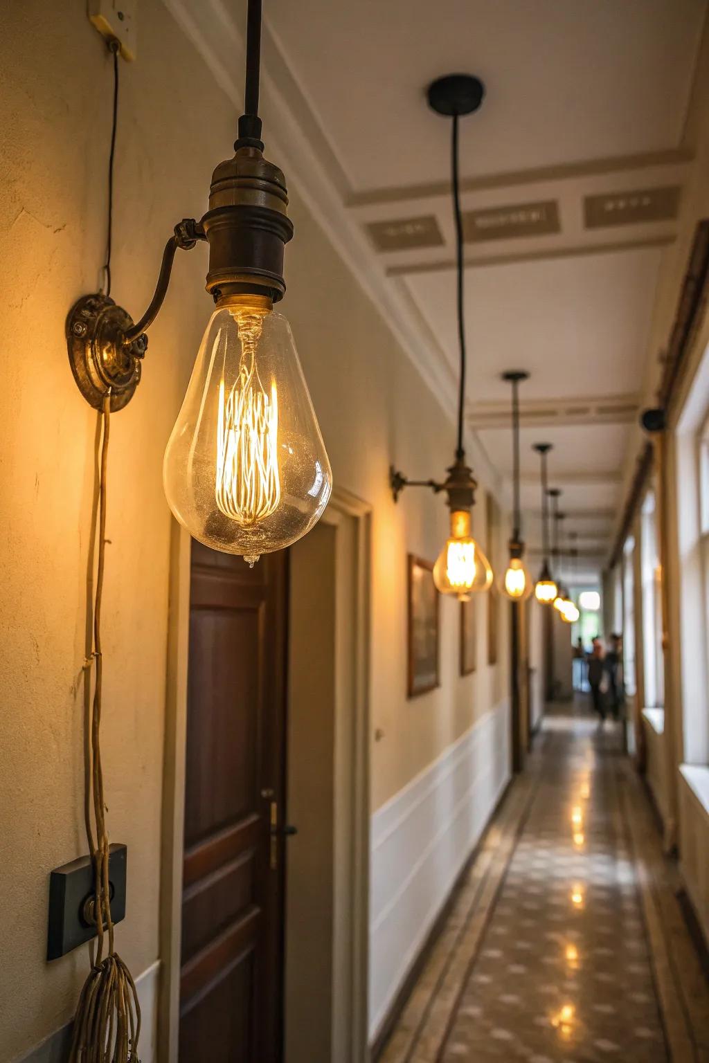 Period bulbs inject both charm and warmth.