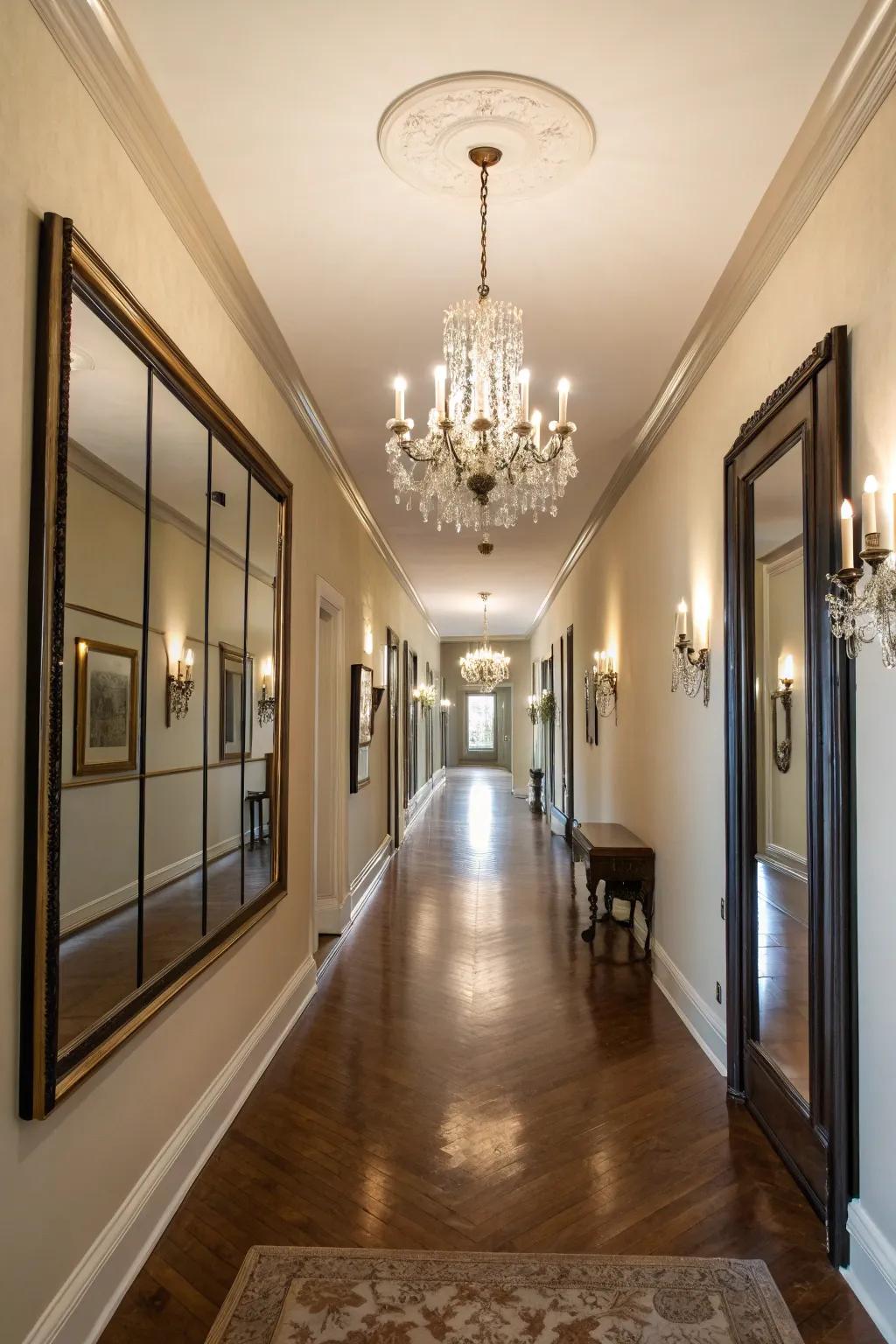 Symmetry brings order and balance to your hallway.